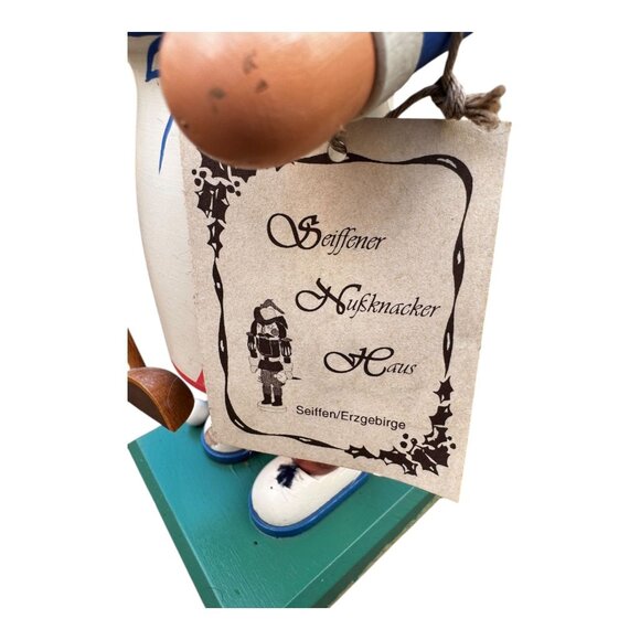 Wooden Golfing Lady Nutcracker Figurine 10" Original Erzgebirge Germany Vintage - Picture 8 of 12